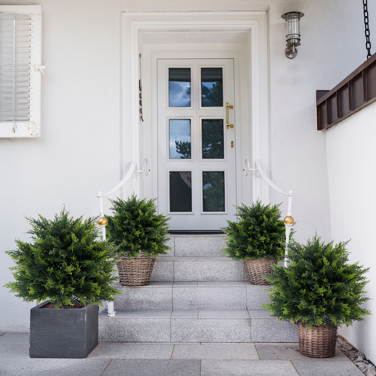 2pcs Outdoor Artificial Greene - Christmas Tree Artificial ulasan dan harga