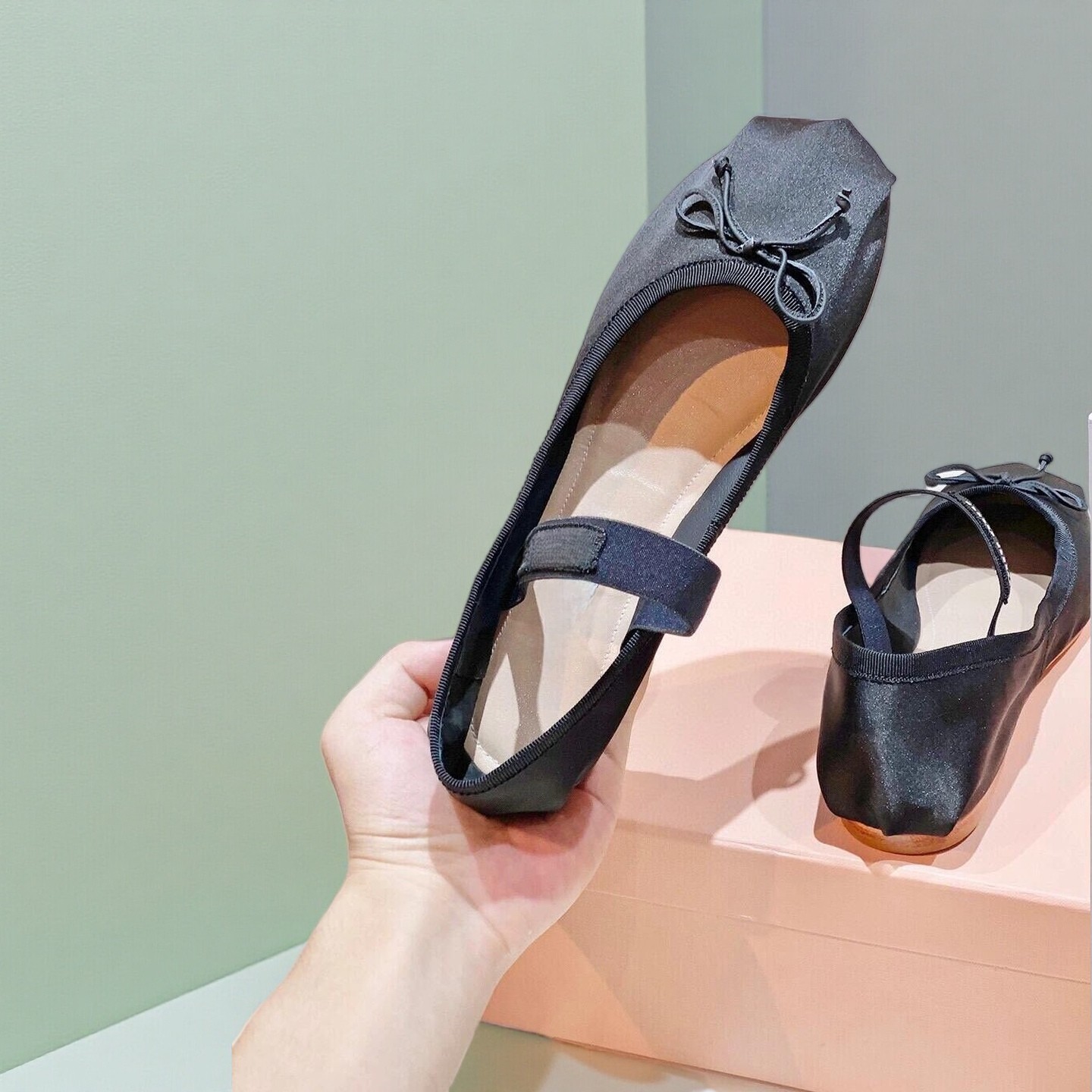 26SS Luxury Ballet Flats, Wome - Ribbon Bow Gift ulasan dan harga