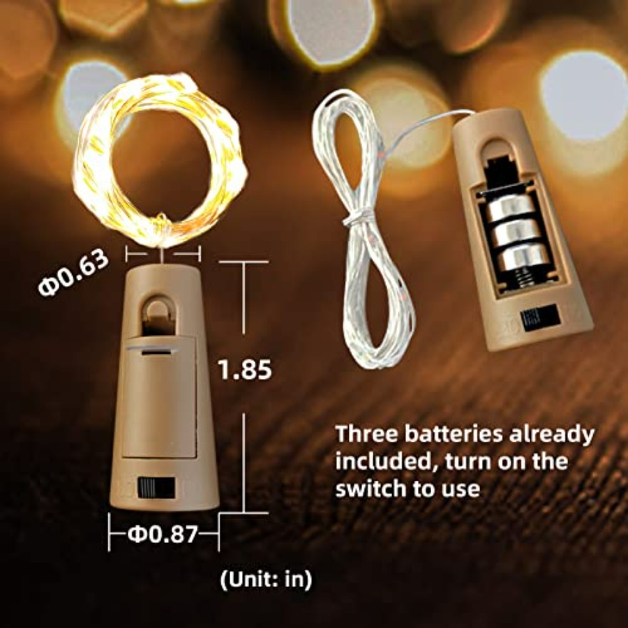 Wine Bottle Lights with Cork,  - Led Fairy String Lights ulasan dan harga