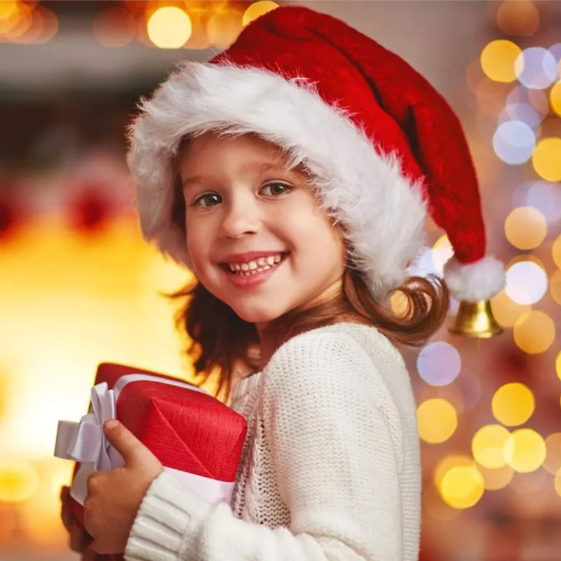 kkjoy Long Plush Red Santa Hat - Santa Hat Plush ulasan dan harga
