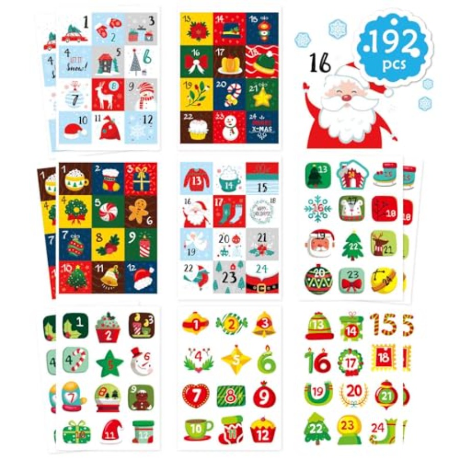 16 Sheets Christmas Advent Cal - Advent Calendar Gift ulasan dan harga