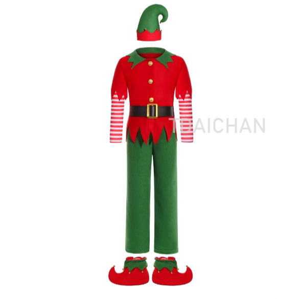 Christmas Elf Costume Set Red  - Elf Costume Christmas ulasan dan harga