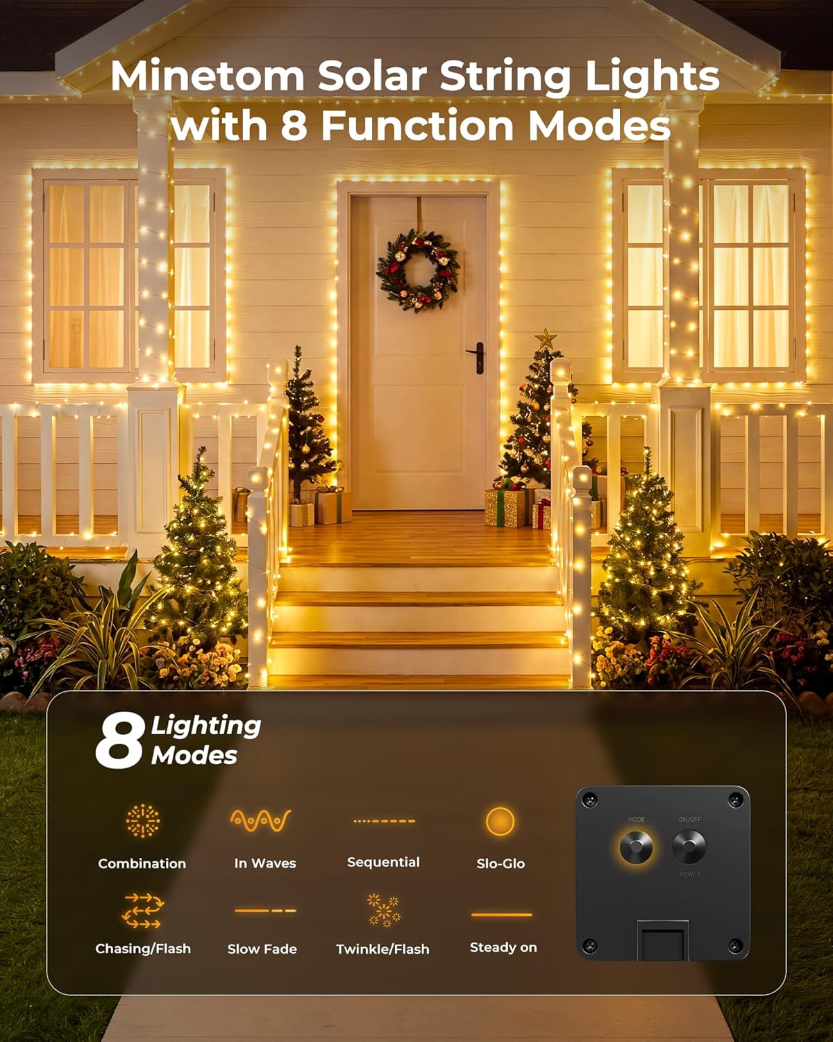Solar Fairy Lights,33Ft 100 LE - Led Fairy String Lights ulasan dan harga