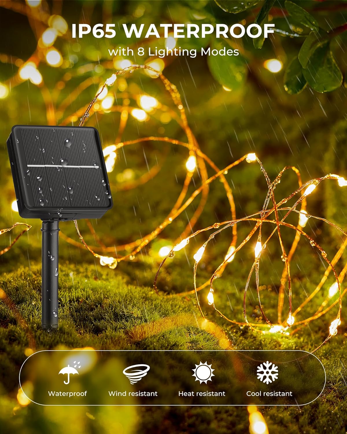 Solar Fairy Lights,33Ft 100 LE - Led Fairy String Lights ulasan dan harga