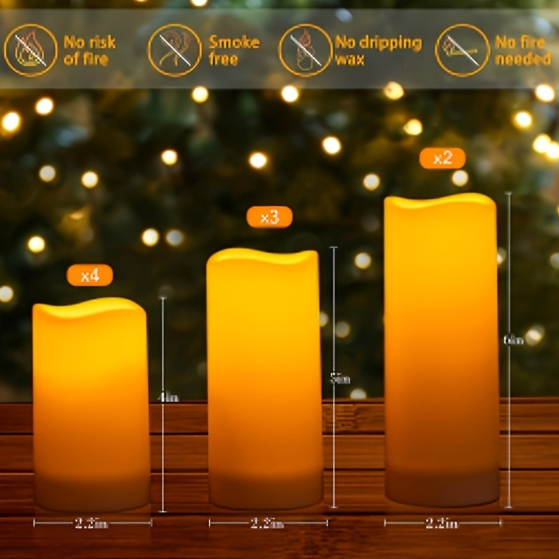 72-Piece Flameless Flickering  - Holiday Candle Set ulasan dan harga