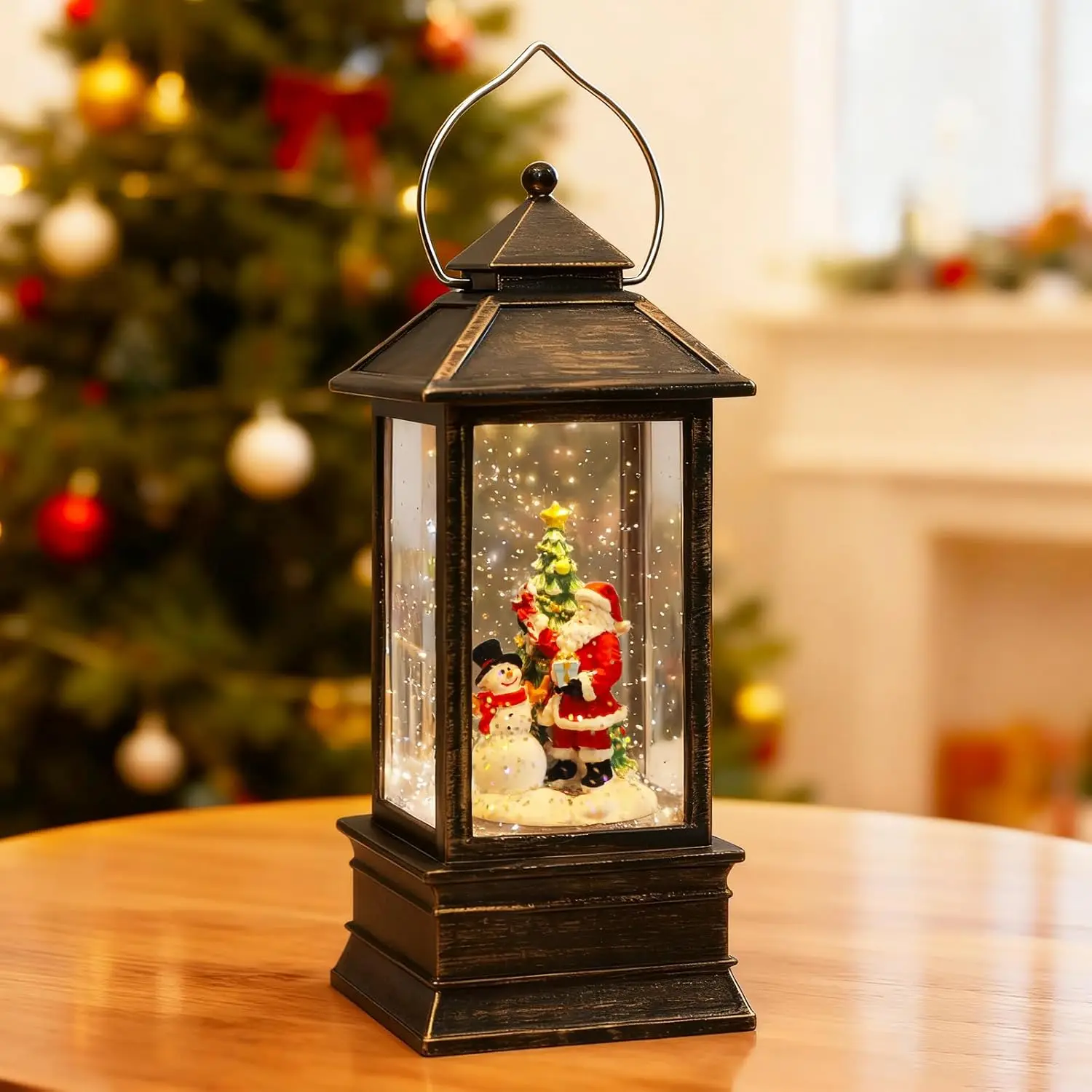 Christmas Snow Globe Lantern w - Snow Globe Musical ulasan dan harga