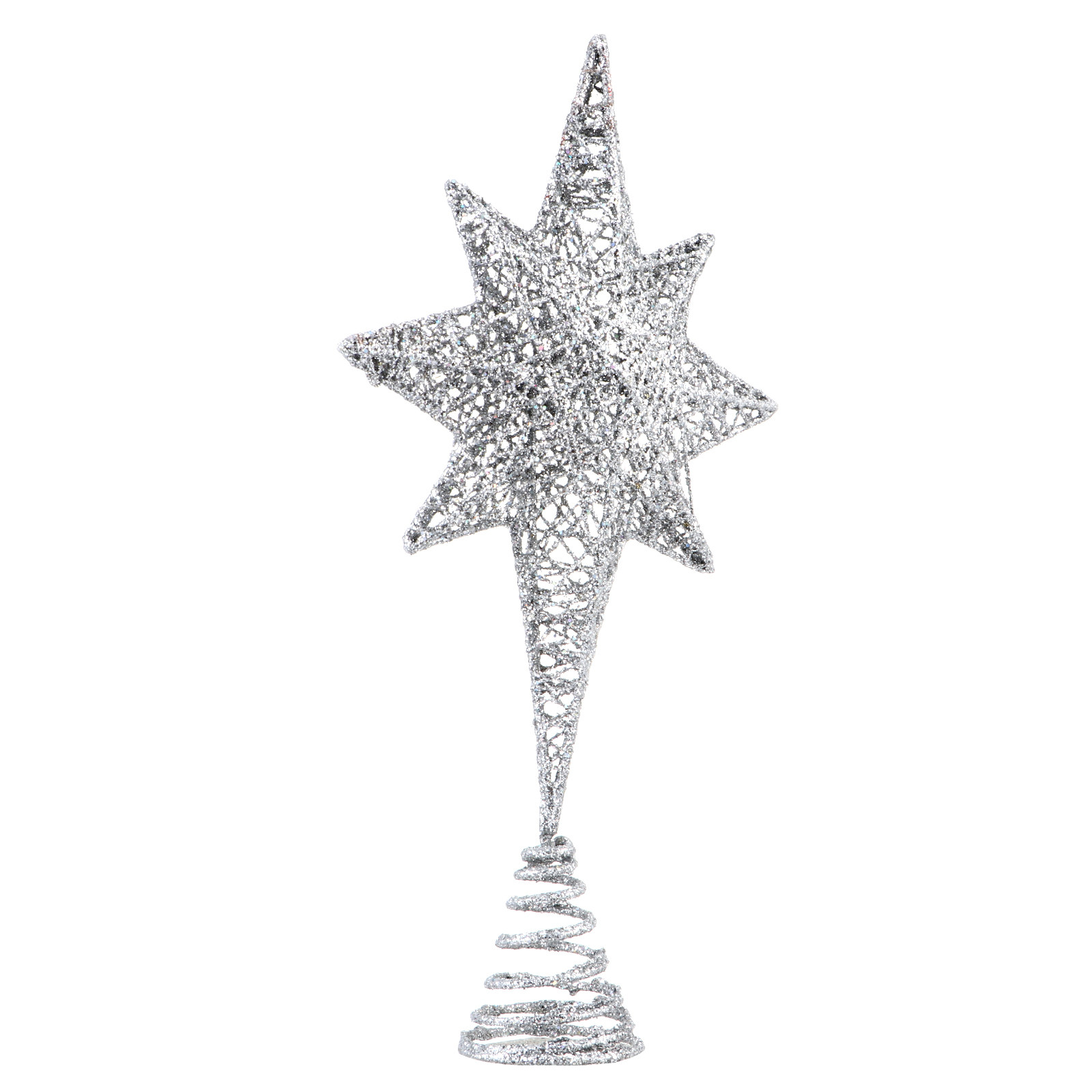 1Pcs Glittering Gold-Toned Eig - Star Tree Topper ulasan dan harga