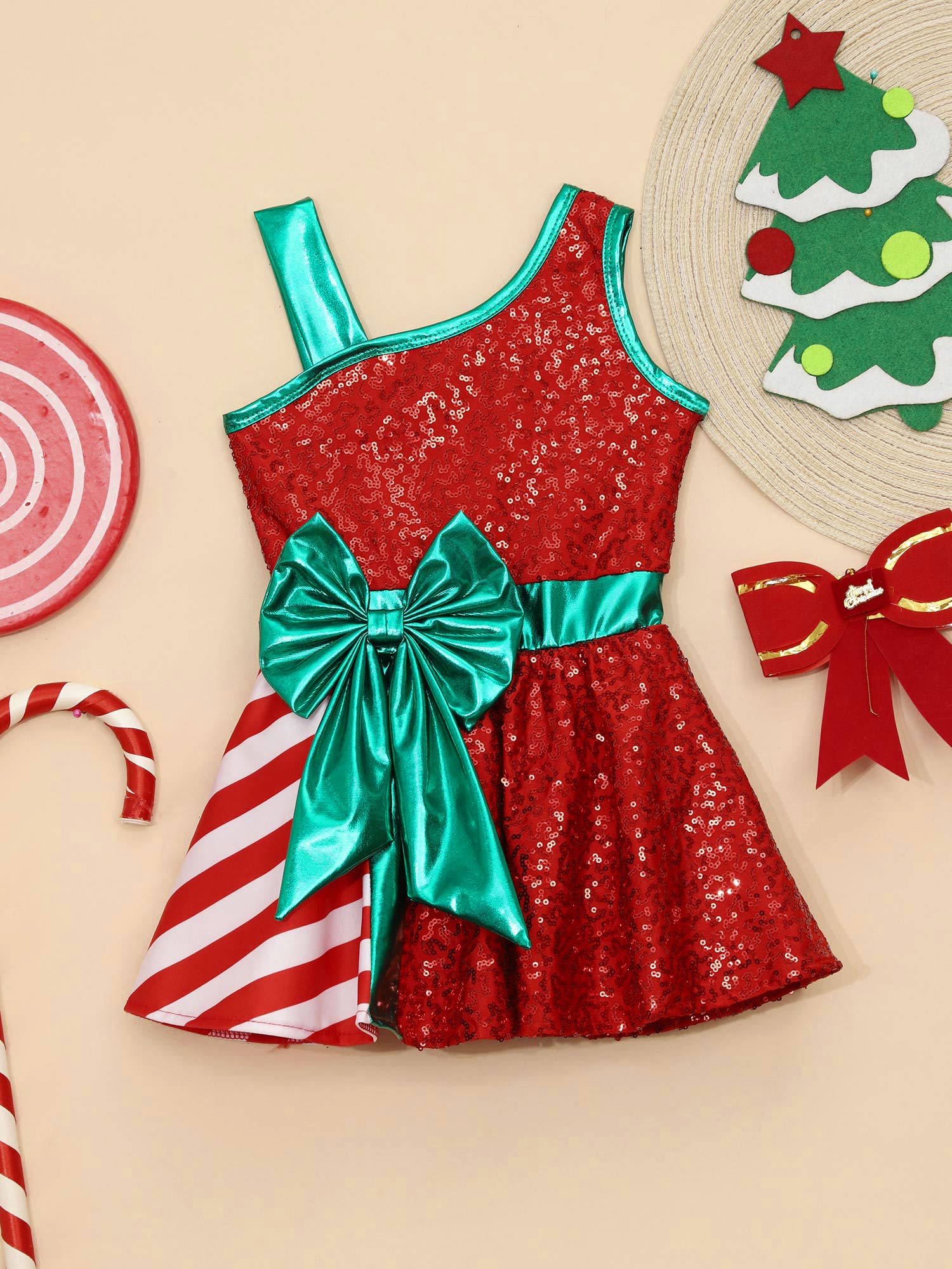 Kids Girls Christmas Ballet Da - Elf Costume Christmas ulasan dan harga