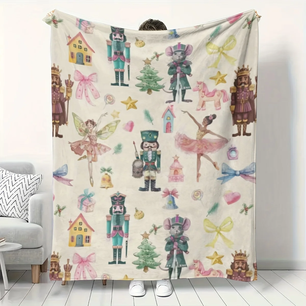 Christmas Nutcracker Ballet Fl - Christmas Throw Blanket ulasan dan harga