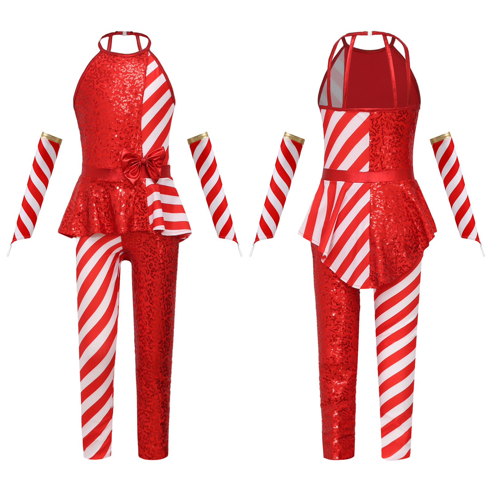 Girls Christmas Candy Cane Cos - Elf Costume Christmas ulasan dan harga