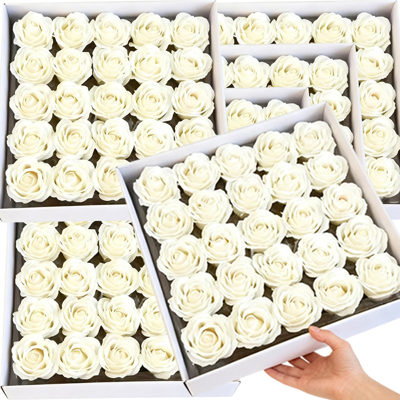 5/10Pcs Artificial Rose Soap F - Christmas Wreath Fake ulasan dan harga